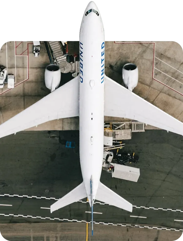 An aircraft on final approach over the runway threshold